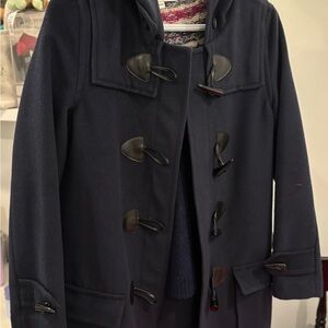 Women Navy Duffle Coat